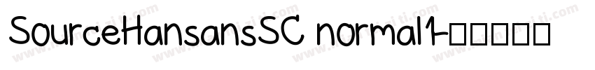 SourceHansansSC normal1字体转换
